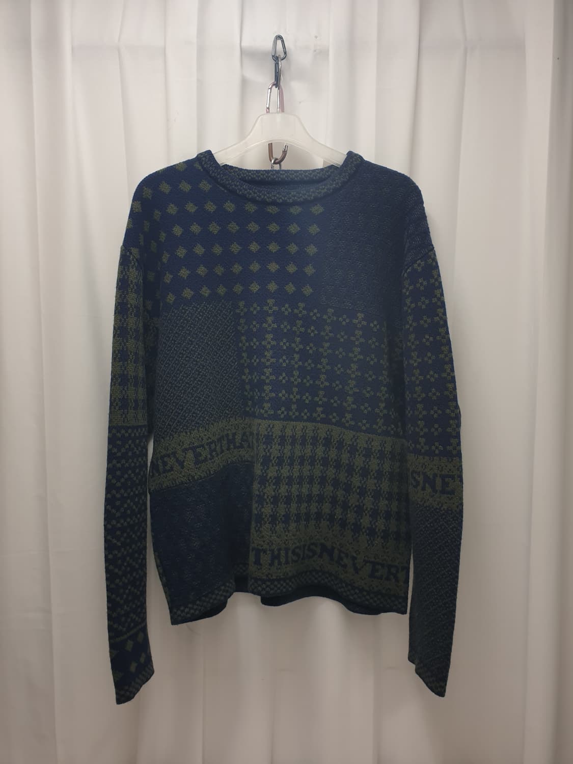 디스이즈네버댓 패턴 니트 M 상품이미지1