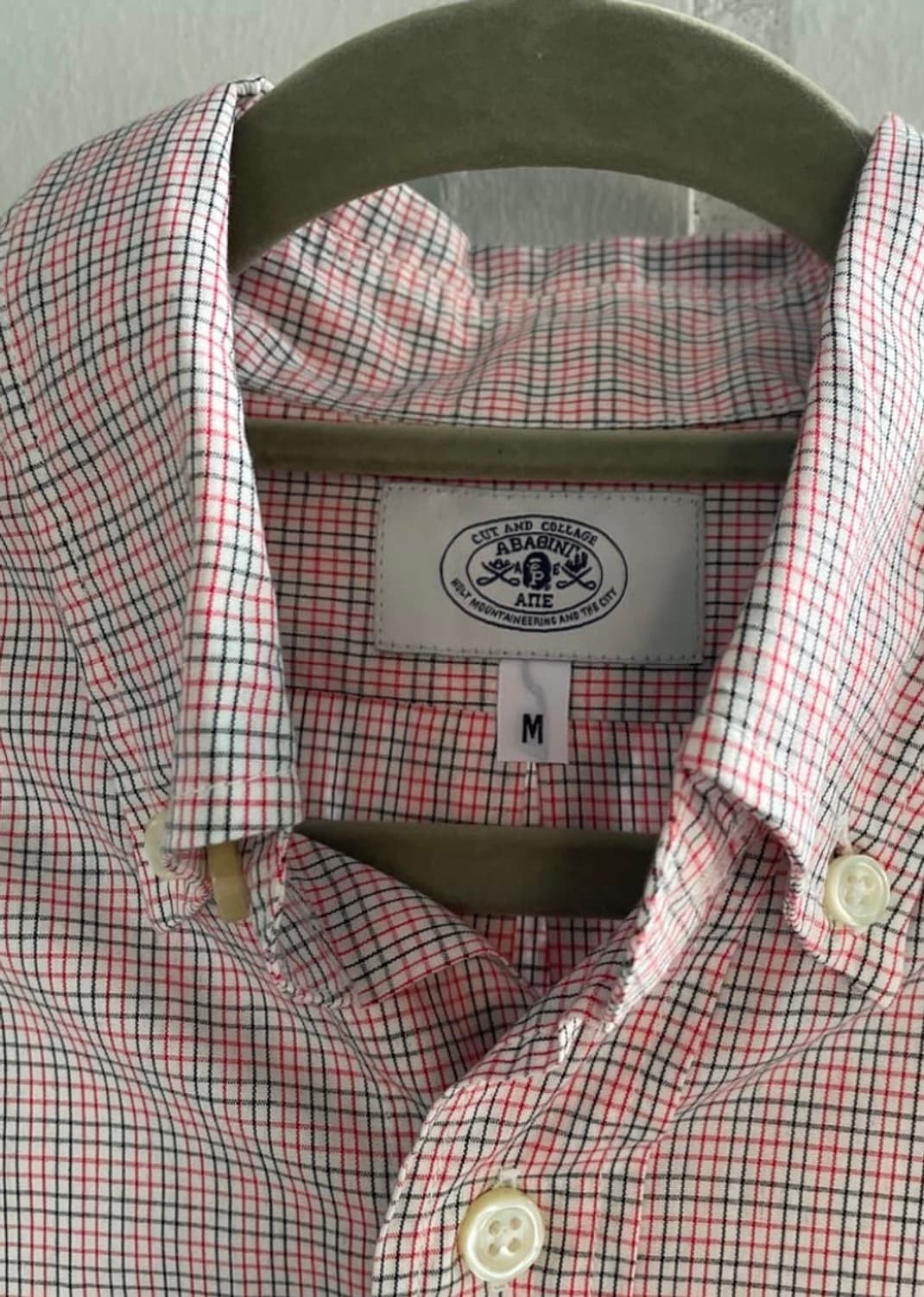 베이프 체크 셔츠 m  상품이미지2