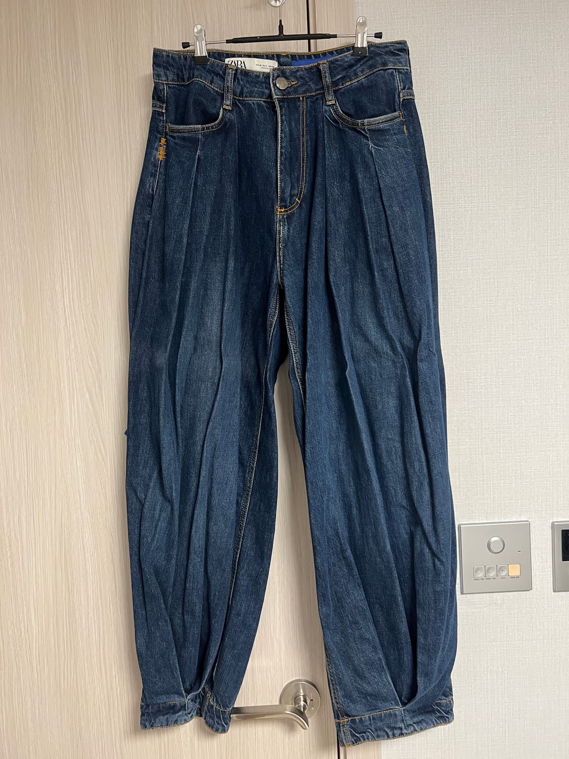 자라 x 아더에러 와이드 레그 진 블루 38 size 상품이미지1