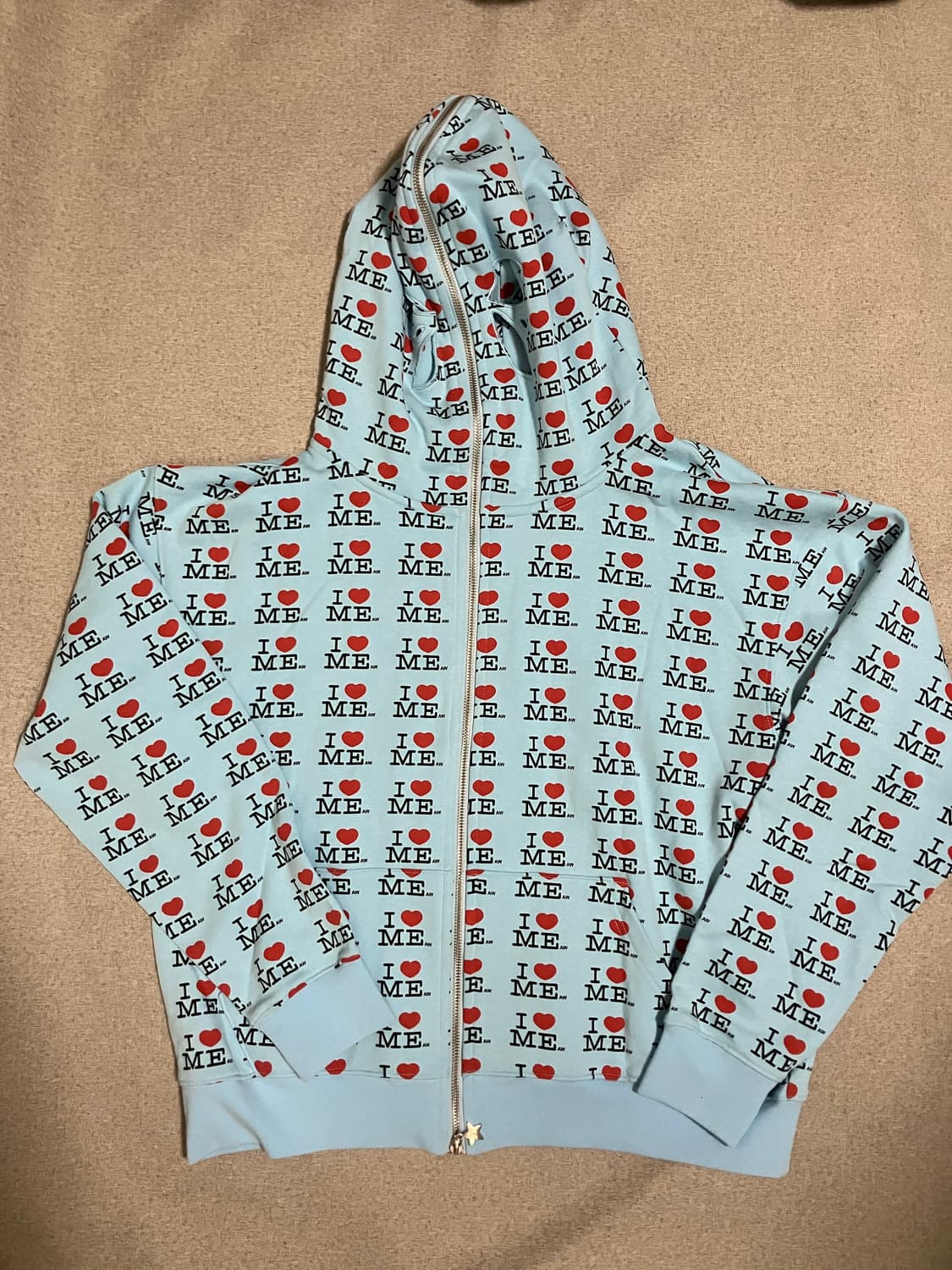 [S] 애슐리 윌리엄스 아이러브미 버터플라이 후디 블루 상품이미지1