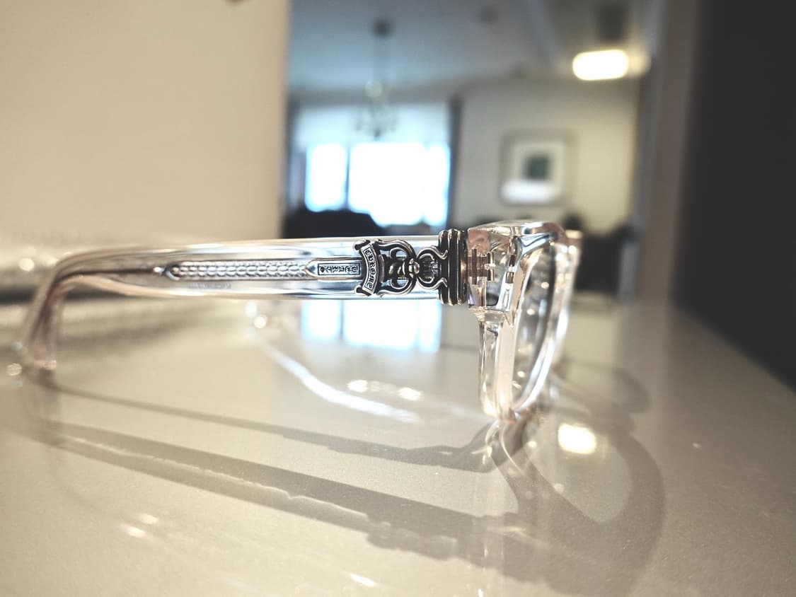 크롬하츠 컨볼루티드 크리스탈/실버 안경 상품이미지5