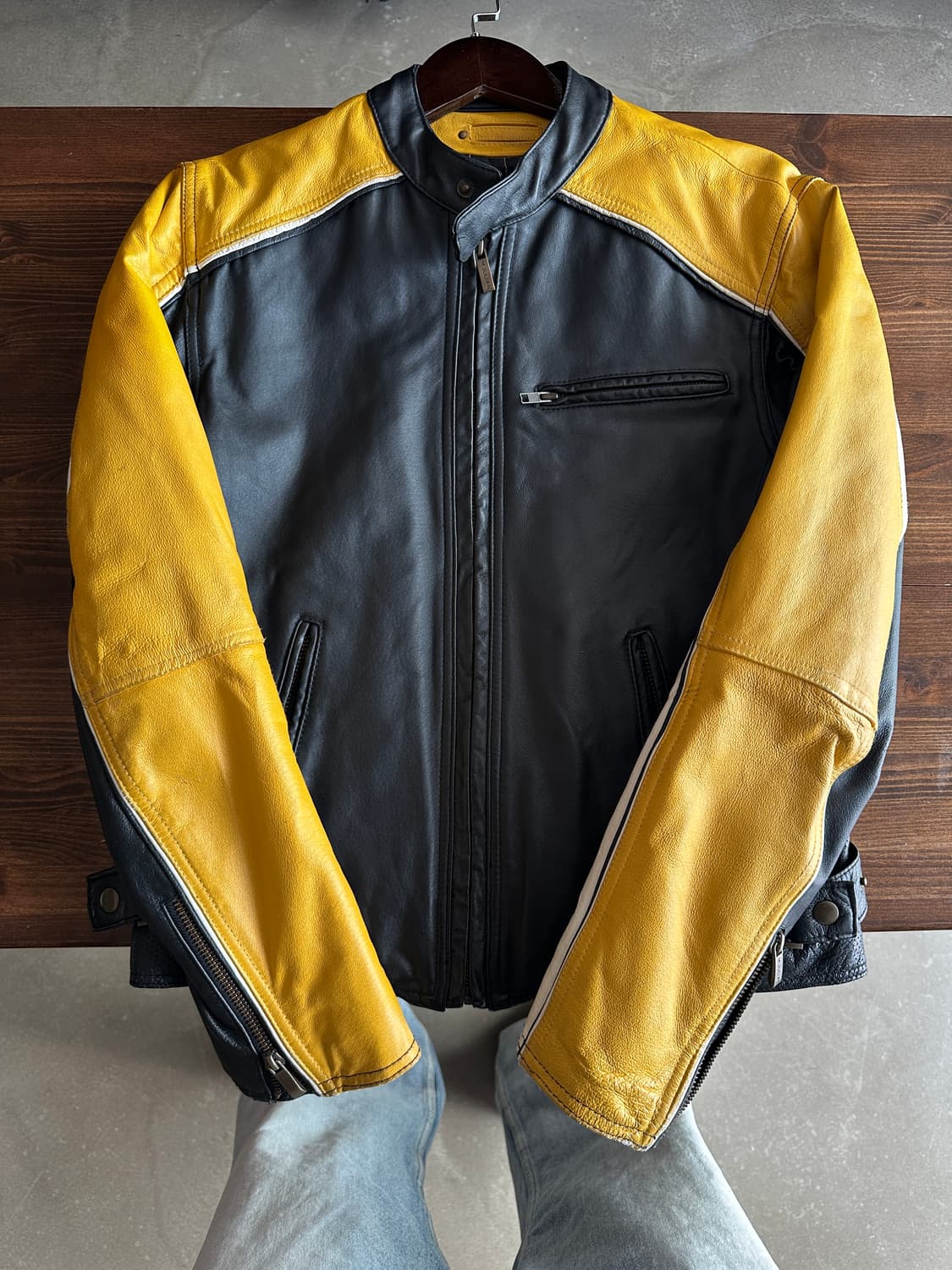 Wilson Leather M. JULIAN 라인 레이싱 자켓 상품이미지1