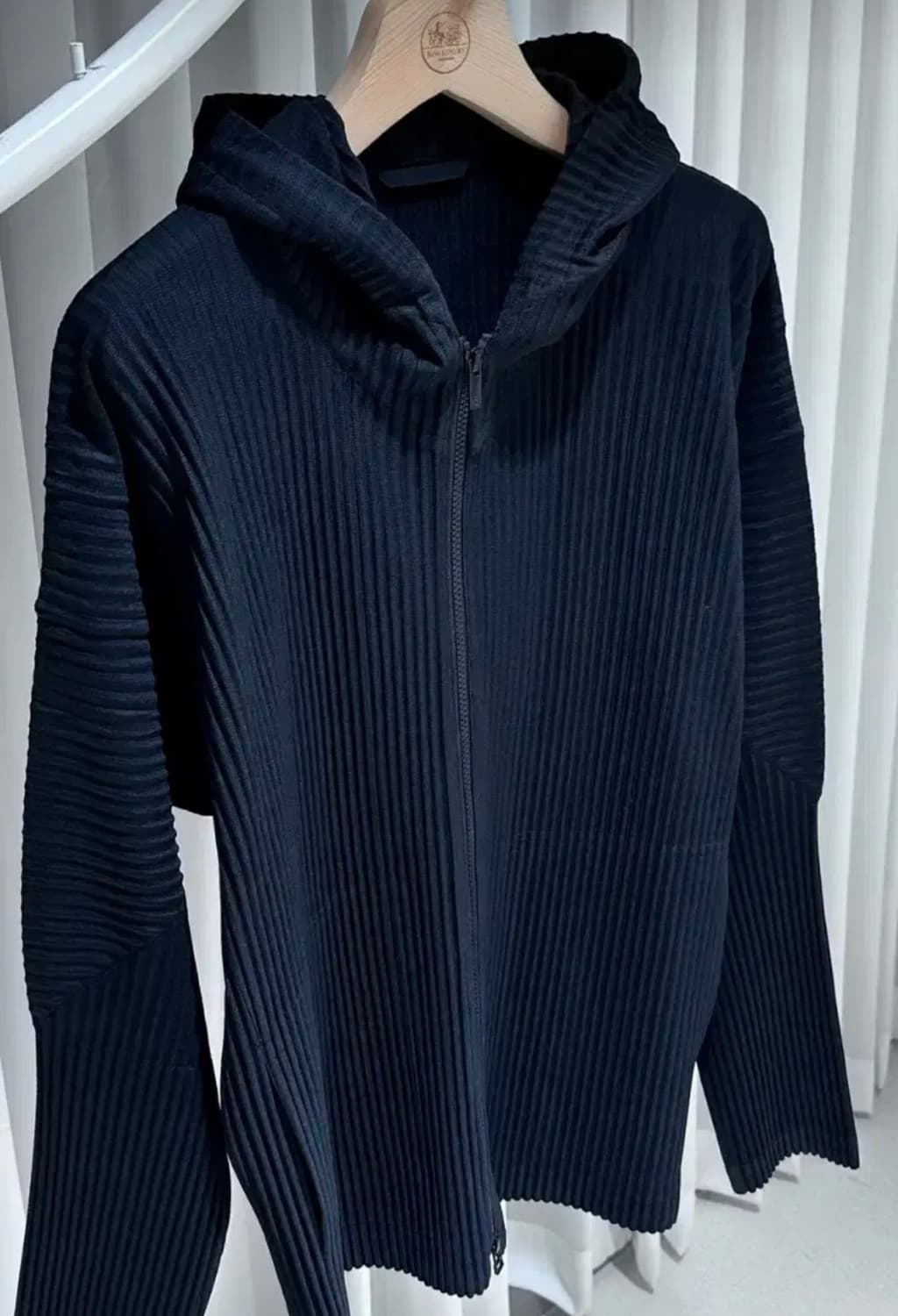 옴므플리세 후드집업 블랙 4 상품이미지2