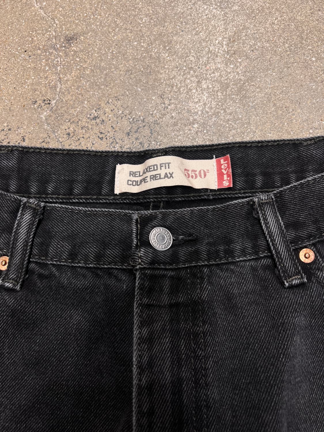 리바이스 550 릴렉스핏 블랙진 상품이미지3