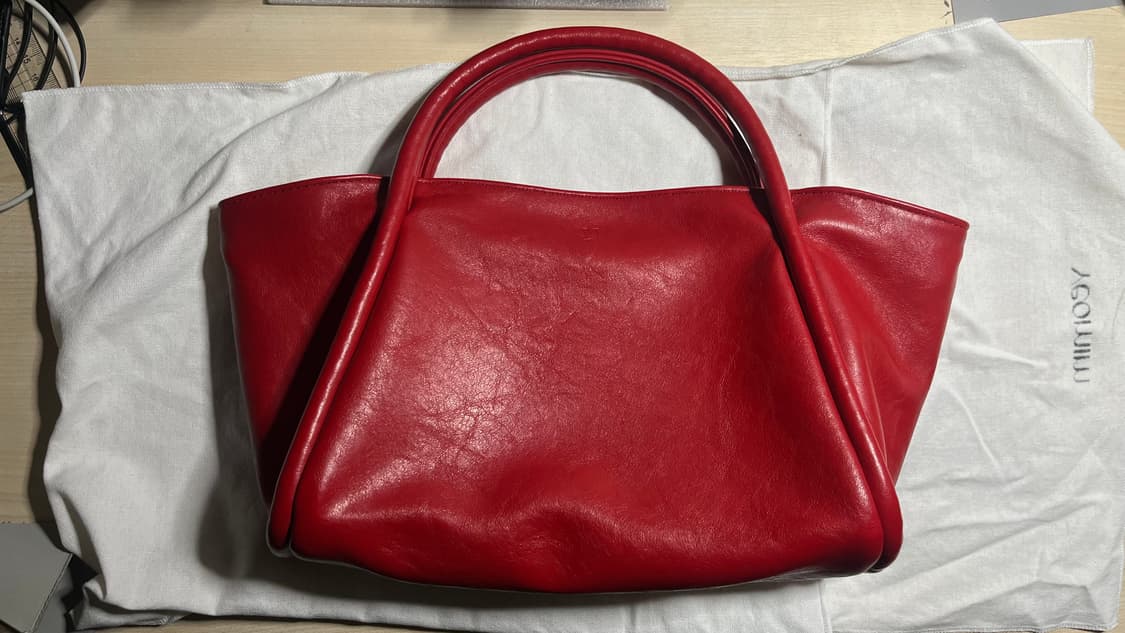 여밈 대퍼백 미니 레드 상품이미지2