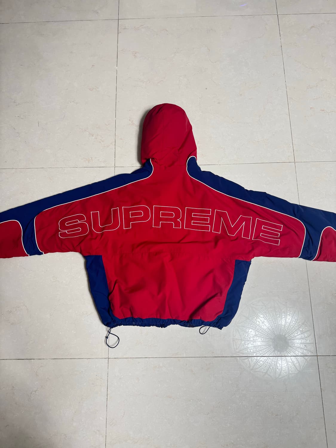 슈프림 포우 퍼 리버시블 후드 트랙 자켓 레드 L 상품이미지6