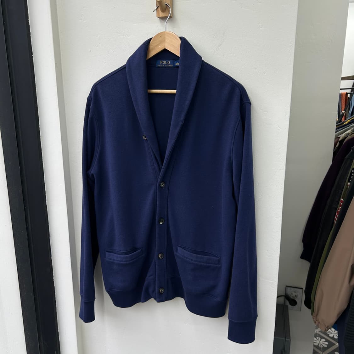 16731 - 폴로 랄프로렌 네이비 숄카라 가디건 상품이미지2