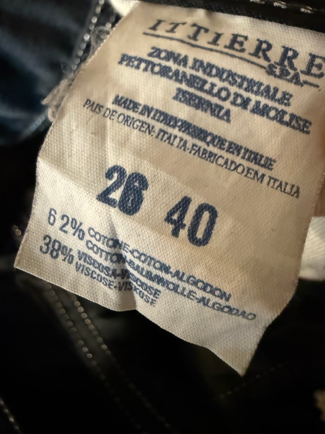 베르사체 진스 쿠튀르 블랙 코팅 면 팬츠 24인치 상품이미지9