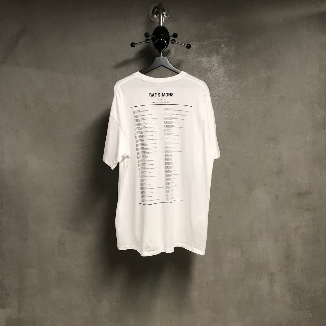 라프시몬스 화이트 반팔 티셔츠 XL 상품이미지8