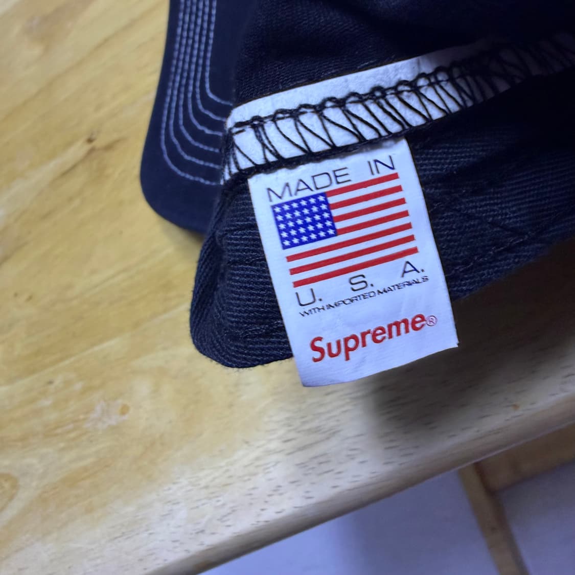 슈프림 투톤 트윌 캠프캡 블랙 22SS 상품이미지5