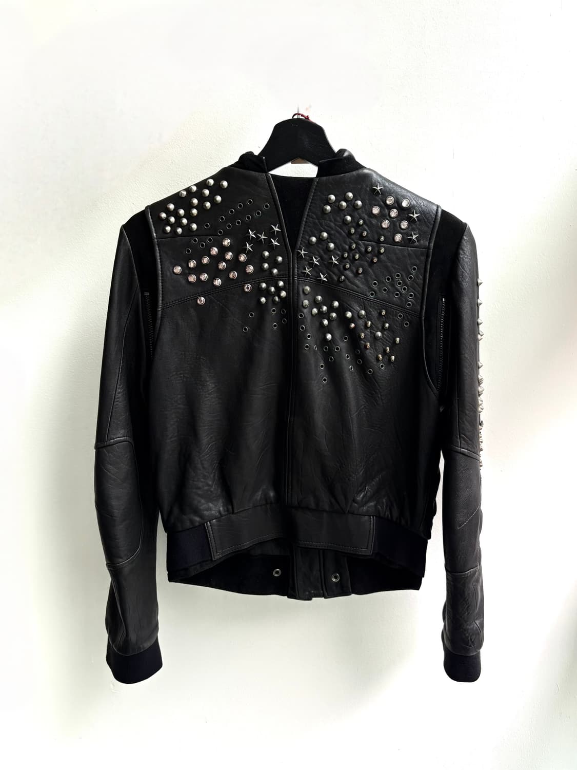 [Silver Stud Leather Jacket] 스터드 레더 자켓 상품이미지1