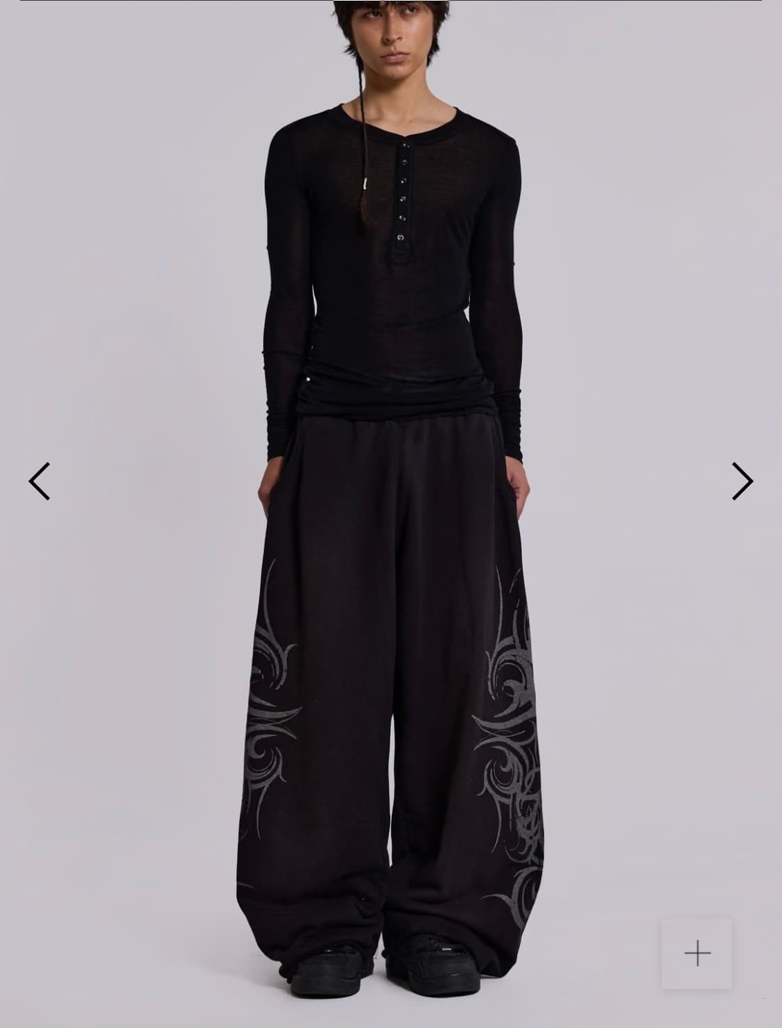 Jaded london Black Baggy Blade Joggers 상품이미지1