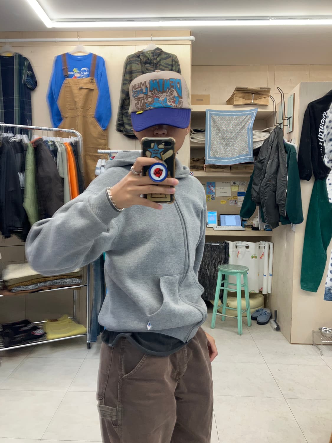 KAPITAL DENIM MEN LOVES CAT  trucker cap 상품이미지9