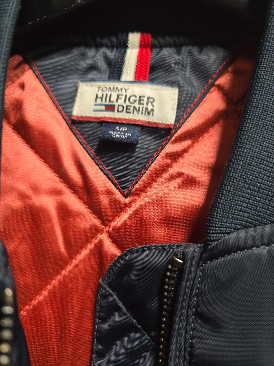 타미힐피거 누빔항공점퍼. 붐버자켓 S 상품이미지2