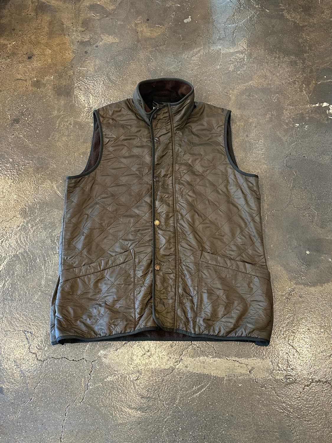 90s 바버 퀼팅 조끼 베스트 XL 상품이미지1