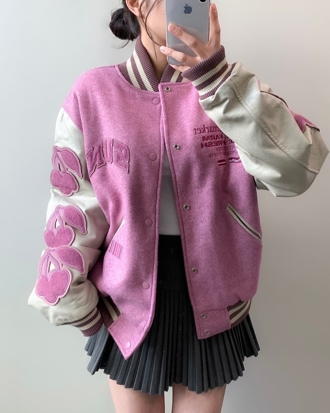 선데이 후르츠 마켓 바시티 자켓 상품이미지1