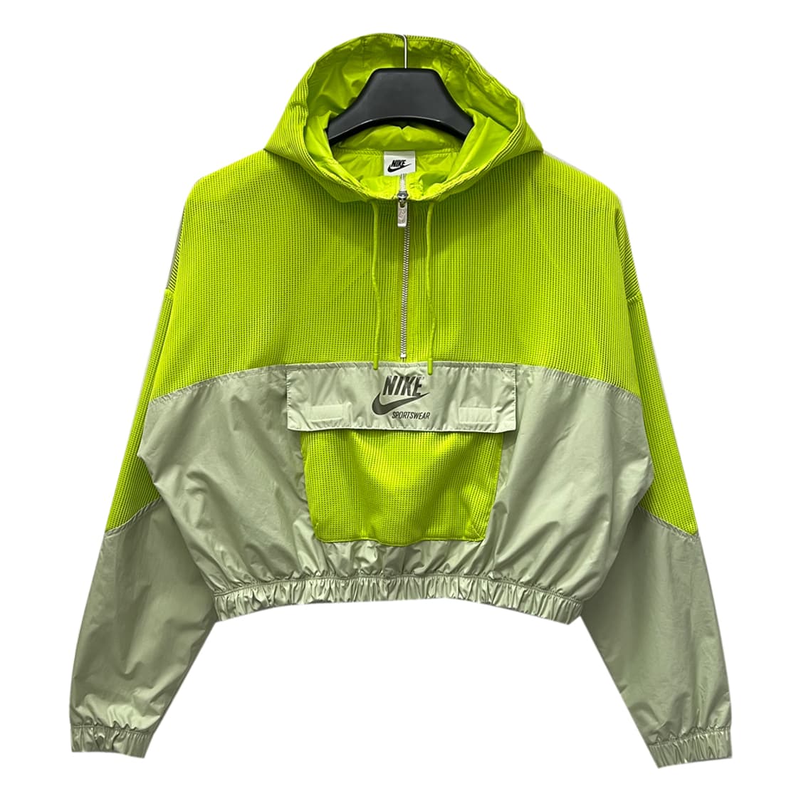 나이키 스포츠웨어 크롭 메쉬 하프집업 바람막이 아노락 S 상품이미지1