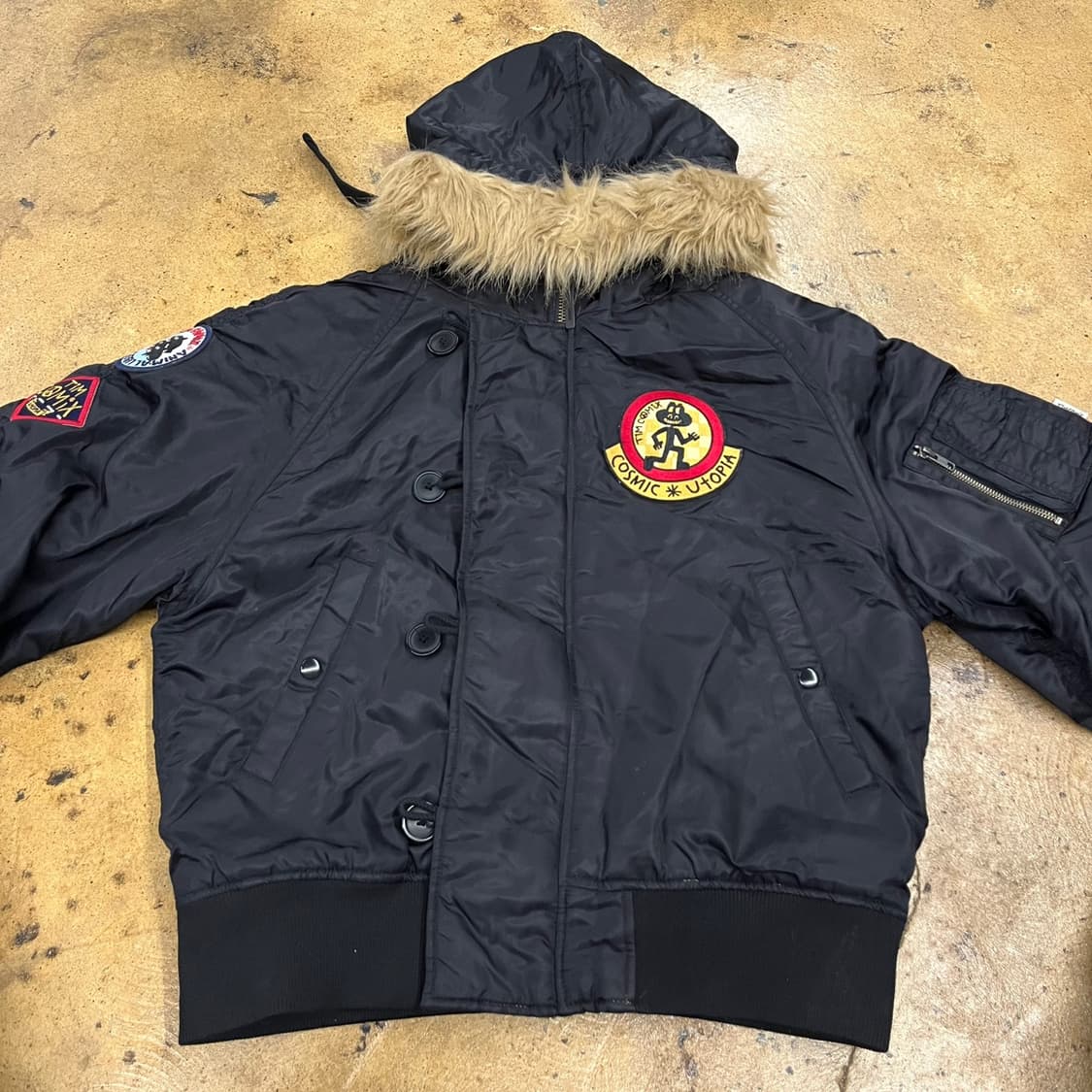 [정품/L] 팀코믹스 패치드 ma-1 점퍼 b16 상품이미지3