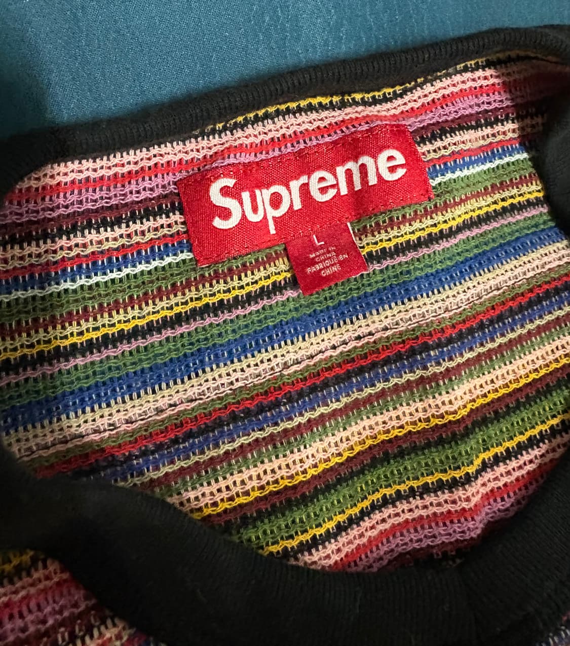 슈프림 오픈 니트 풋볼탑 25ss 상품이미지2