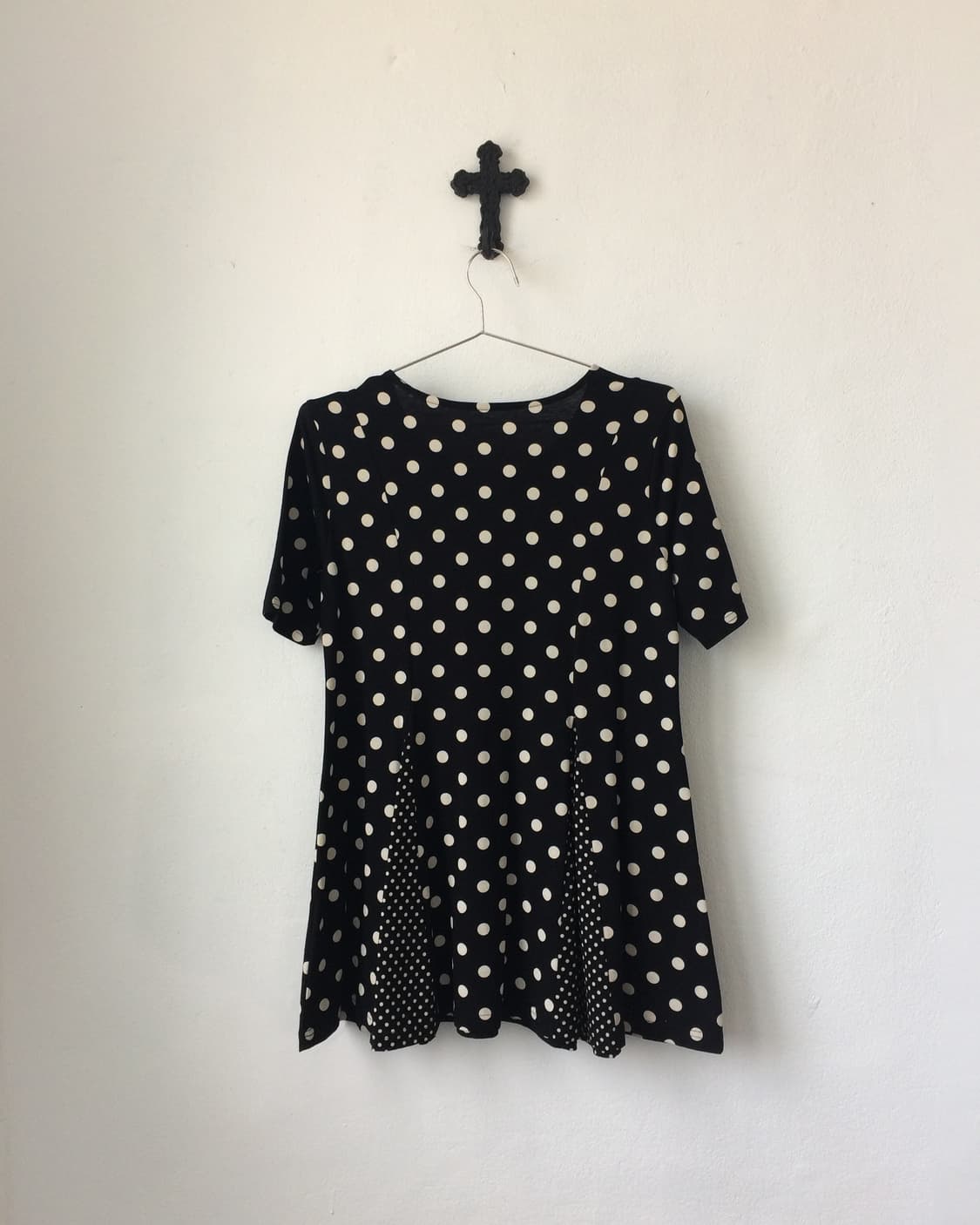 Dot pattern mixed top 상품이미지3