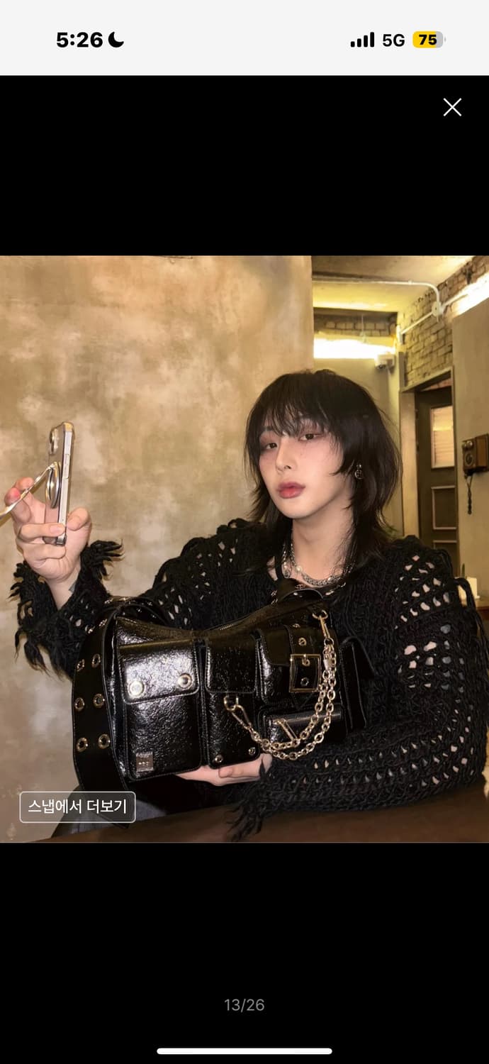 블랙퍼플 포트리스 백 Fortress Bag_Black 상품이미지5