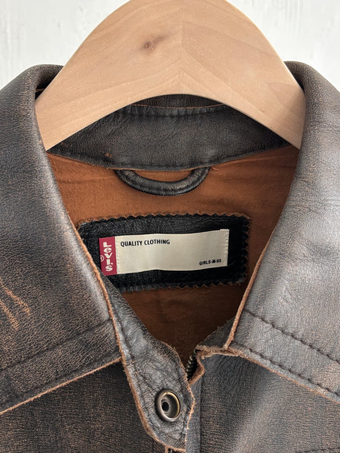 Levis 리바이스 브라운 소가죽 자켓 상품이미지6