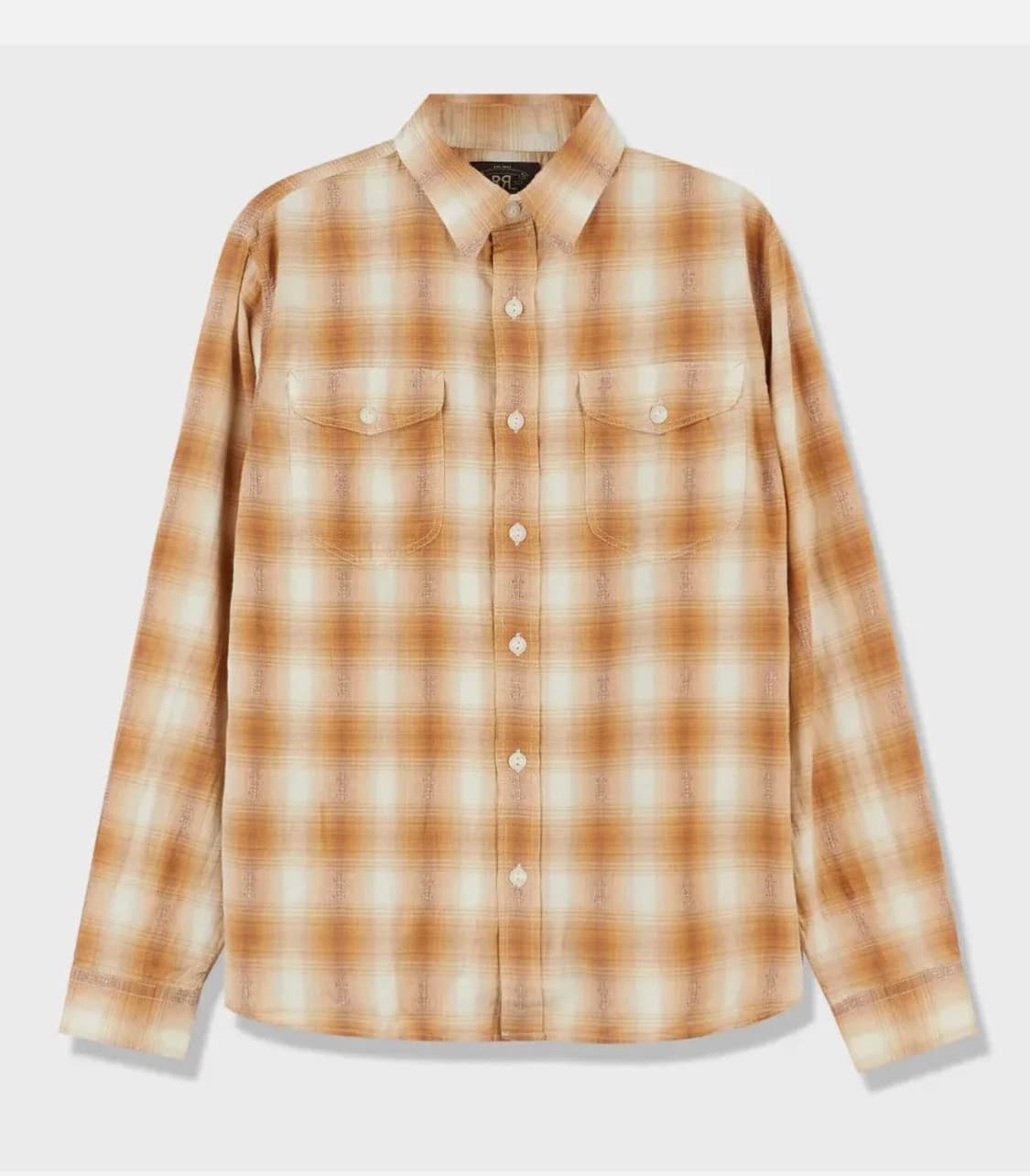 RRL 더블알엘 옴브레 체크 셔츠 M 상품이미지2