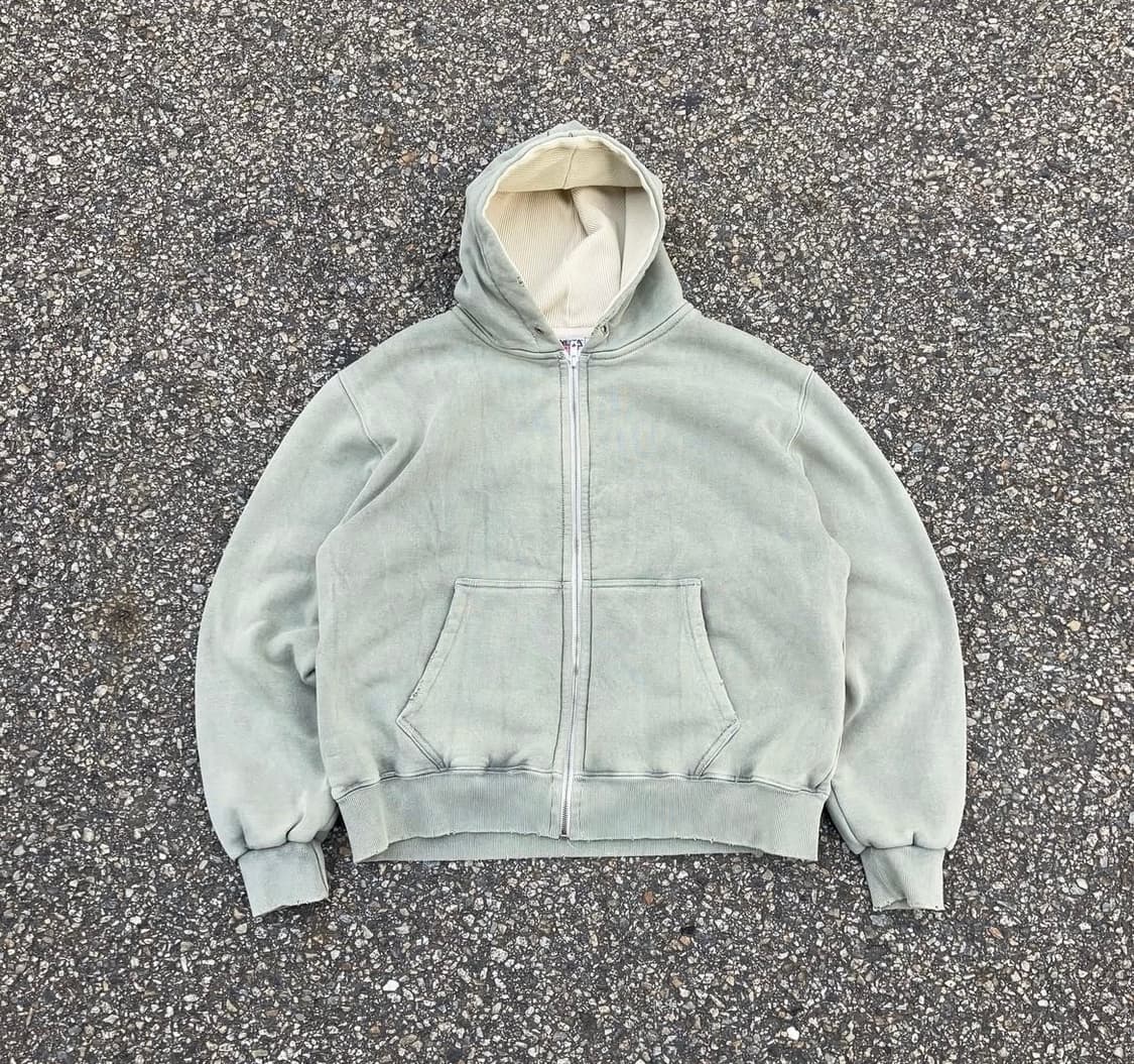 (새상품) 소버 후추카루 후드 집업 카키 판매 상품이미지3