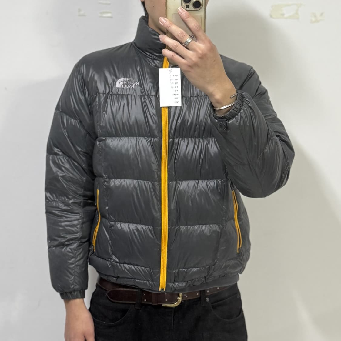 노스페이스 패딩 진그레이  상품이미지3