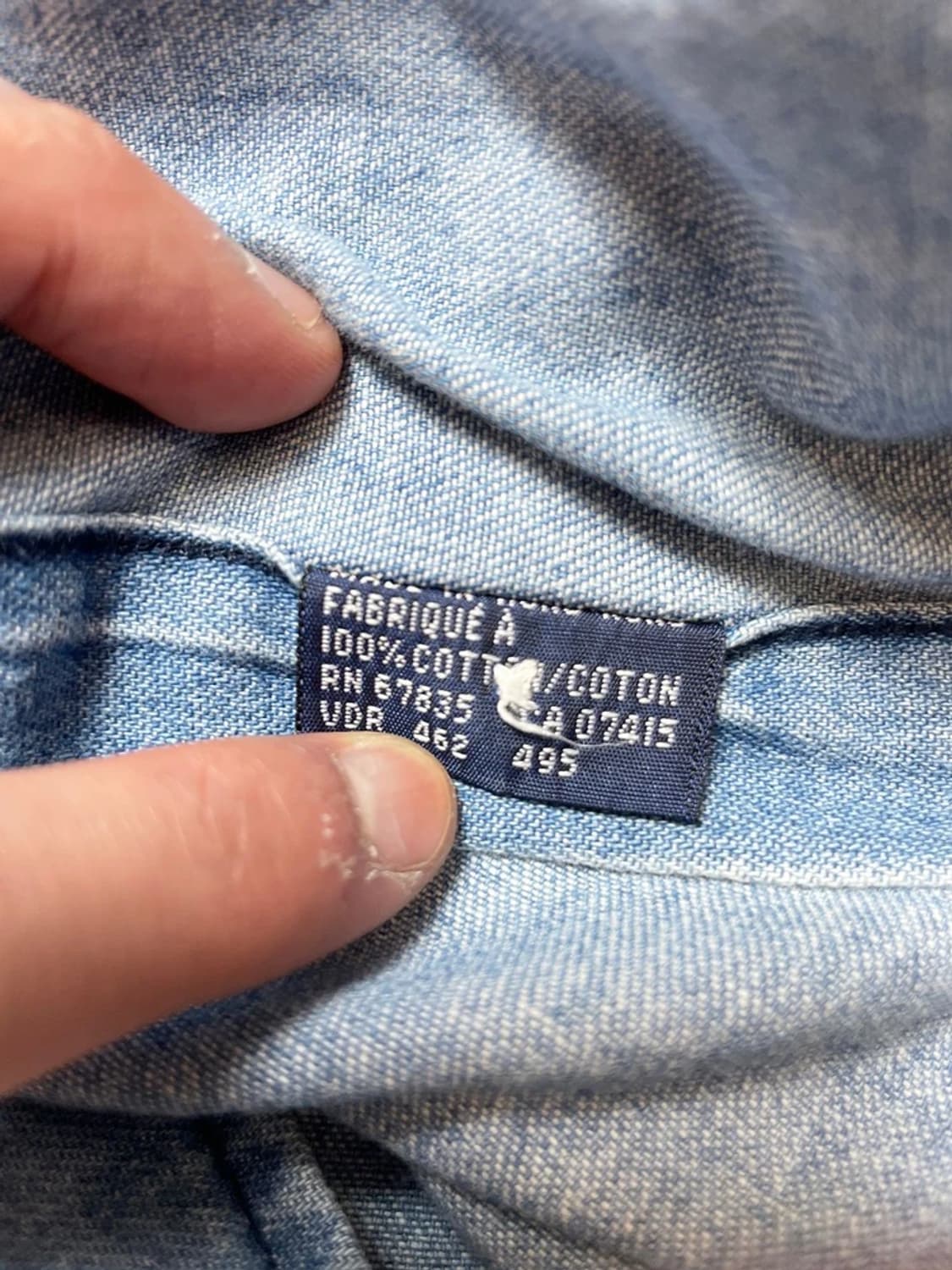 폴로 랄프로렌 레드포니 데님 반팔 셔츠 PN9654 상품이미지7