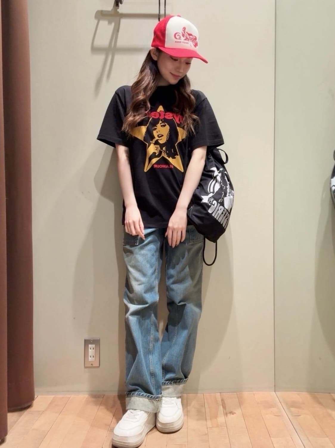 히스테릭 글래머 26ss 바나나걸 짐색 블랙 상품이미지5