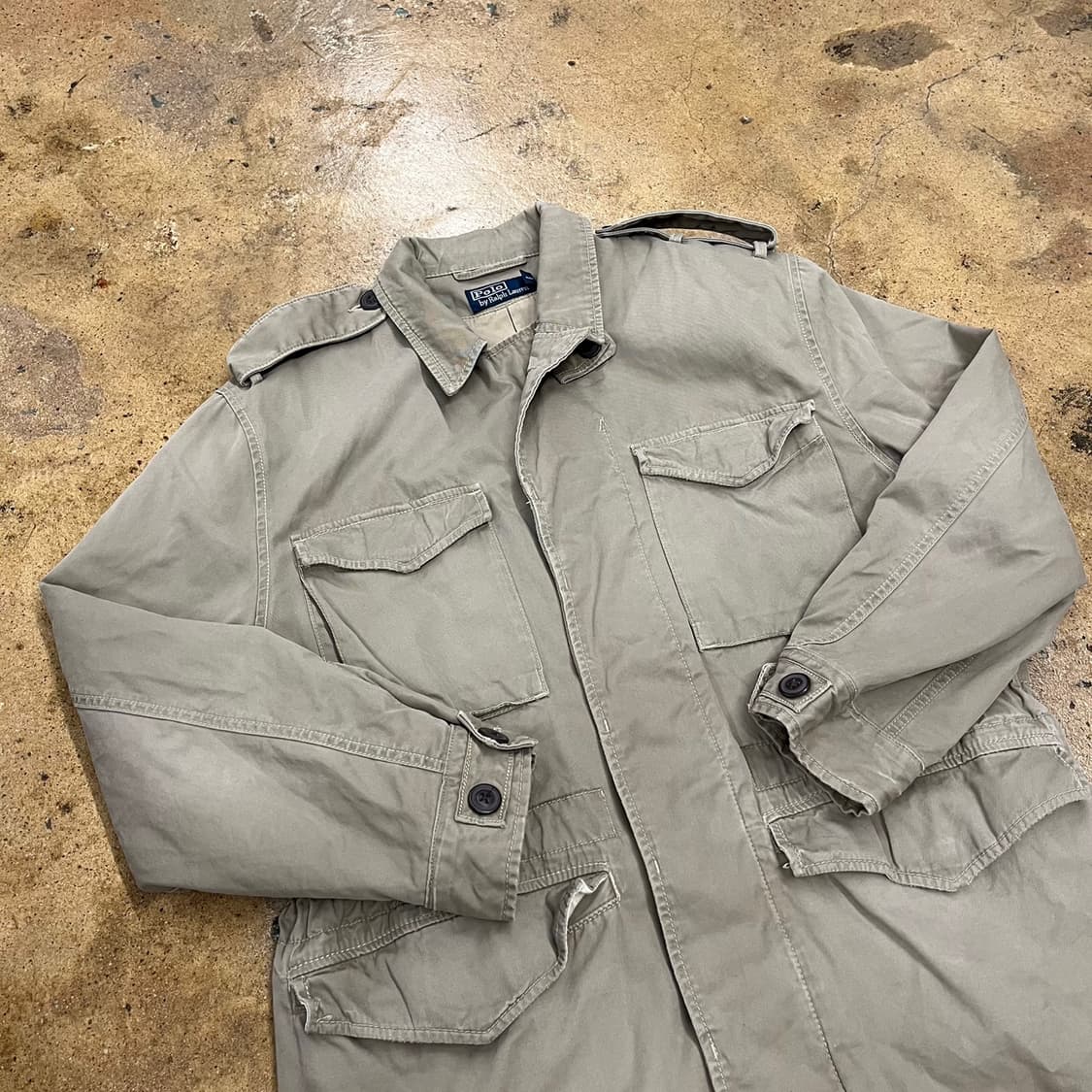 [정품/L] 폴로 랄프로렌 카키 야상 자켓 b10 상품이미지1