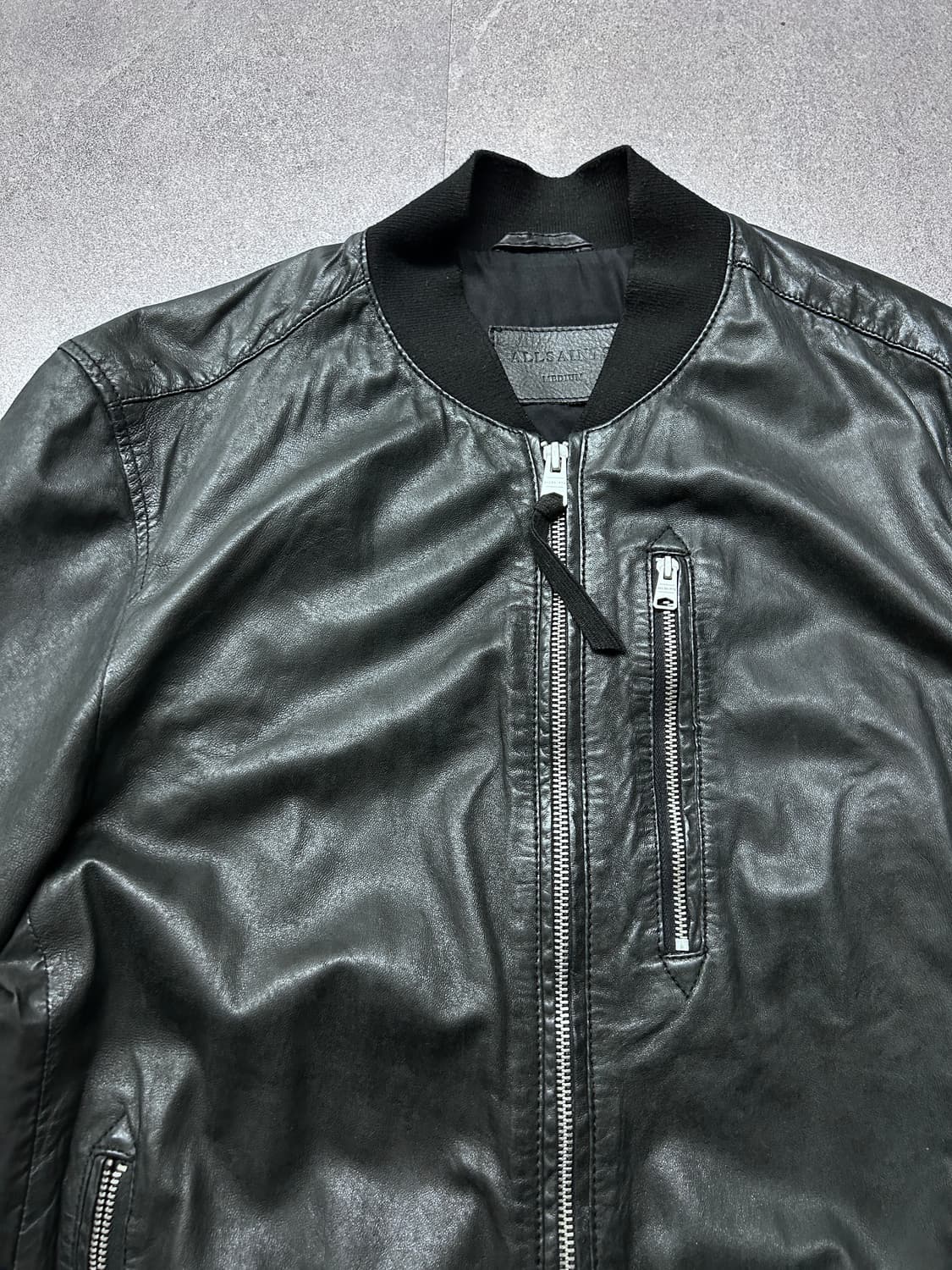 올세인츠 램스킨 봄버 자켓 상품이미지4