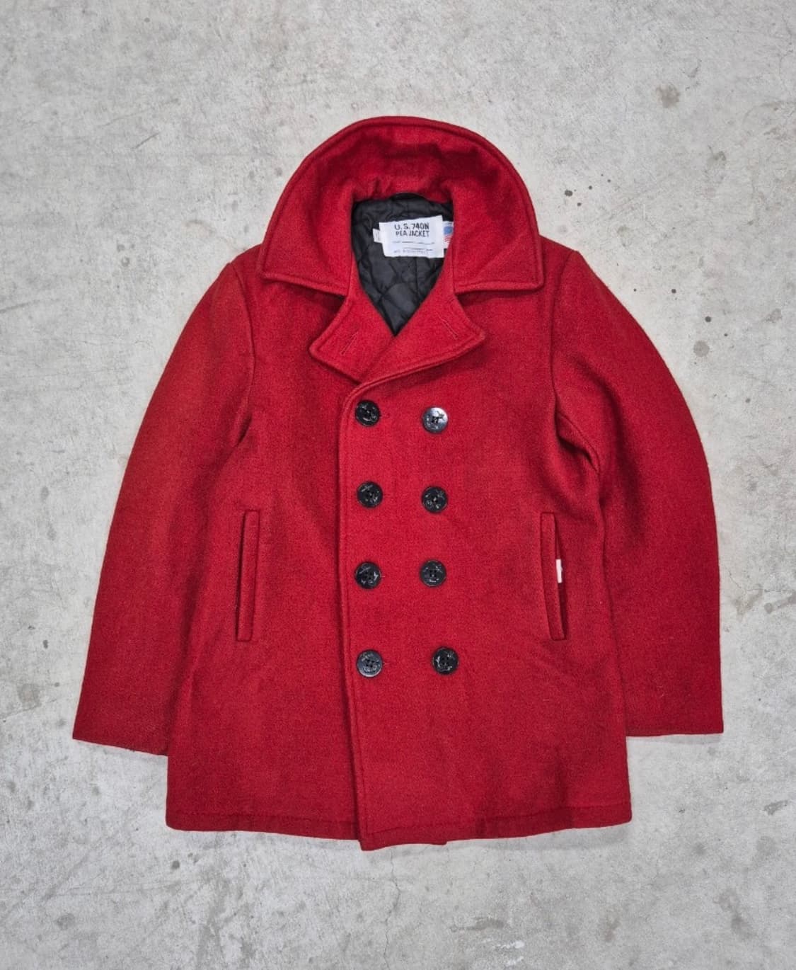 SCHOTT, 740N DOUBLE BREASTED PEA COAT (L 상품이미지3