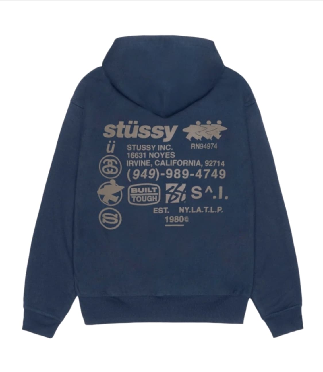 스투시 DNA 후드집업 네이비 L 상품이미지1