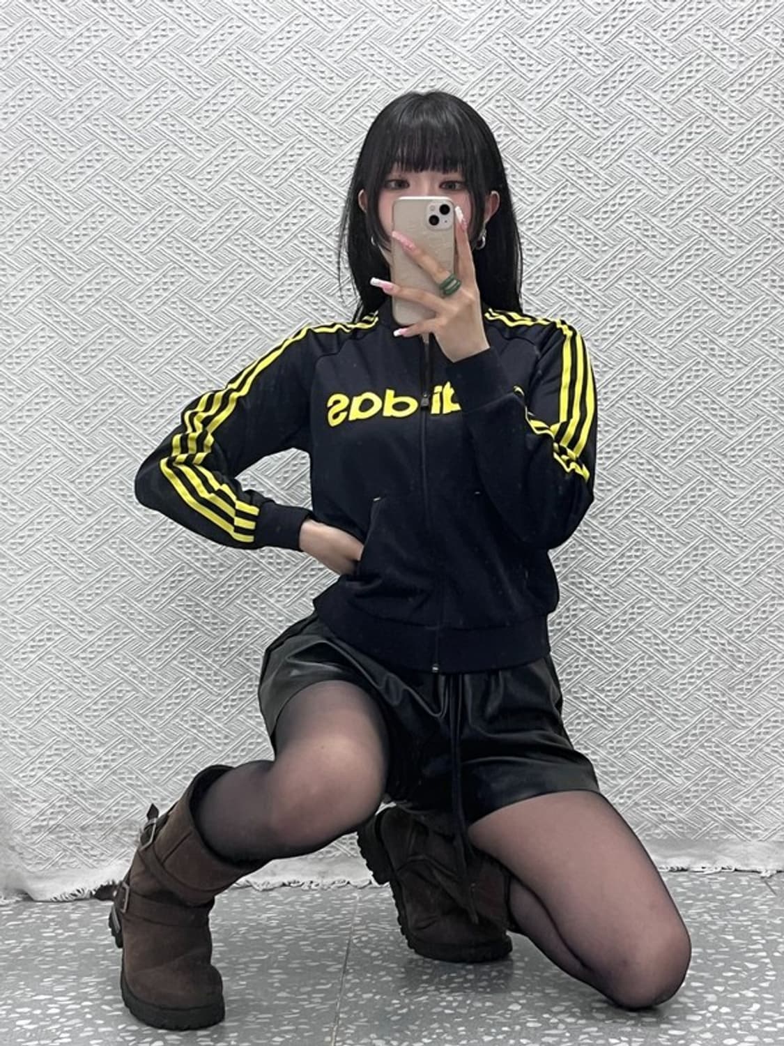 아디다스 Y2K 올드스쿨 레트로 빅로고 져지 집업 90 C12411 상품이미지1