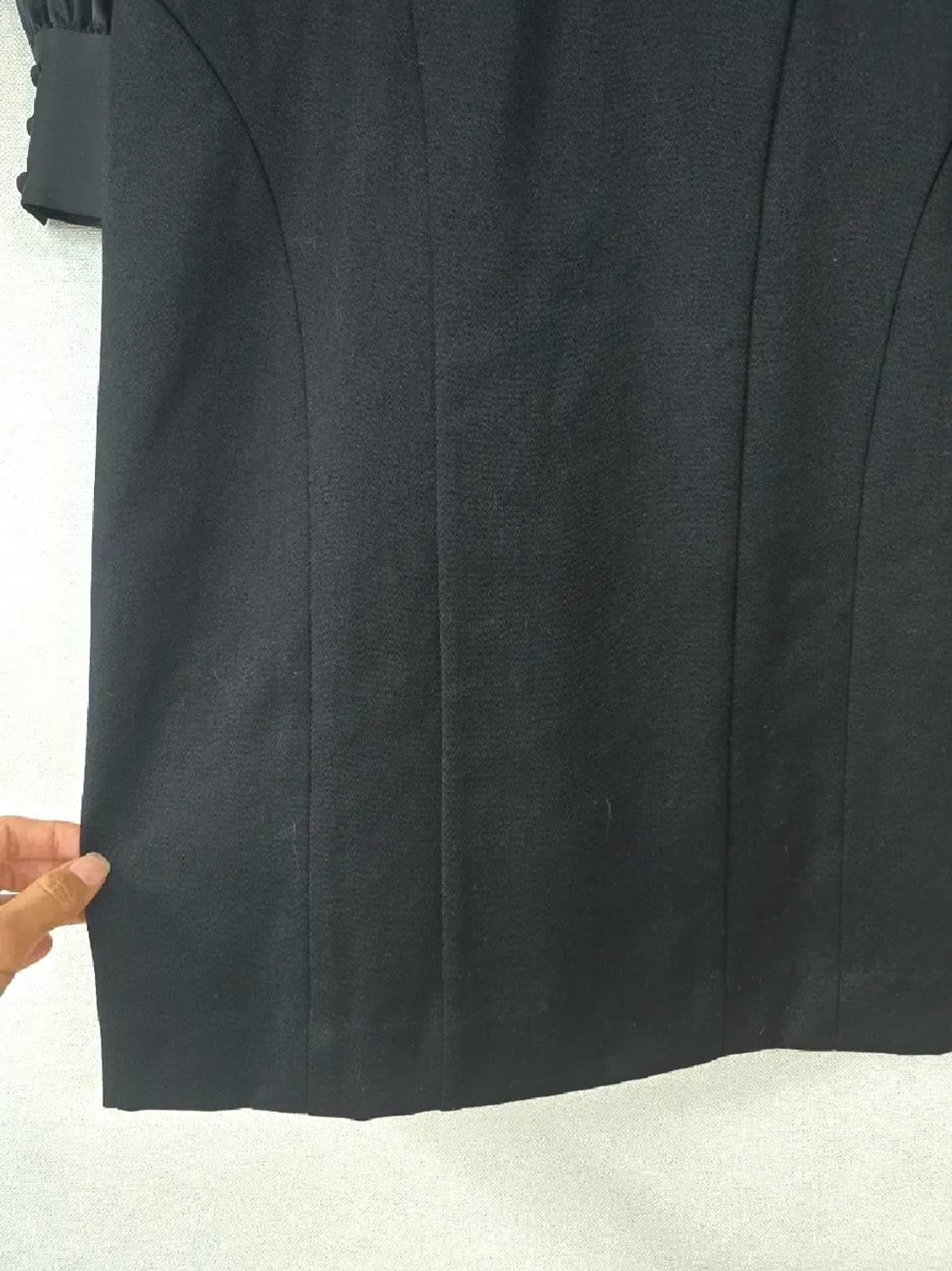 잇미샤 몸매강조 세련된 랩스타일 모직 원피스 상품이미지7