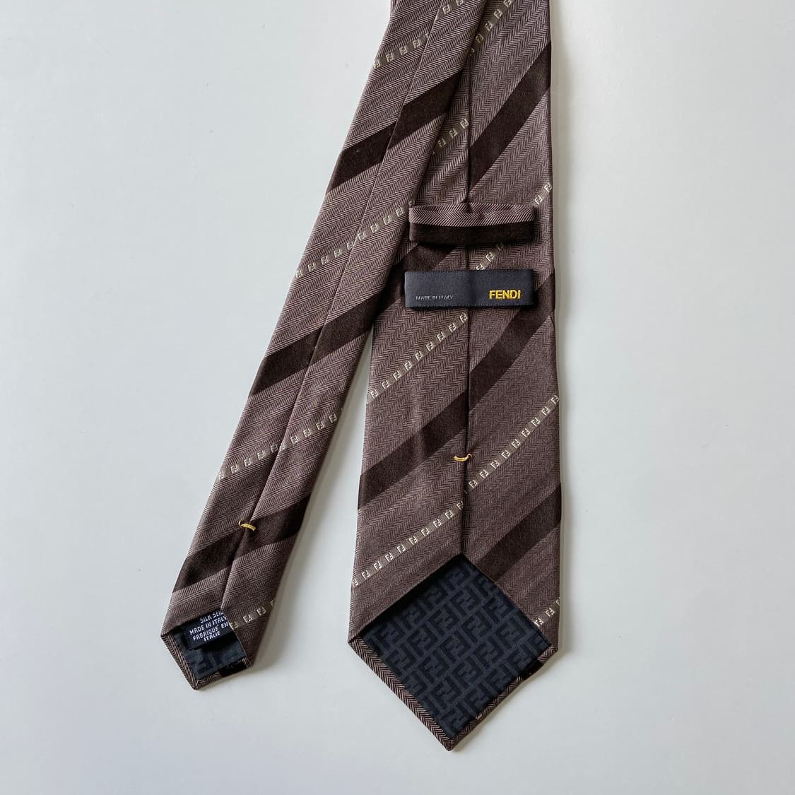 펜디(FENDI) 모노그램 신형라벨 명품 정품 넥타이 상품이미지3