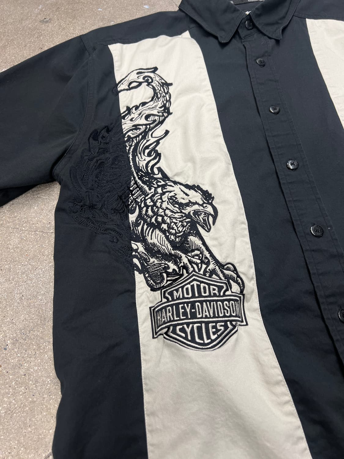 할리데이비슨 이글 하프 셔츠 L 상품이미지2