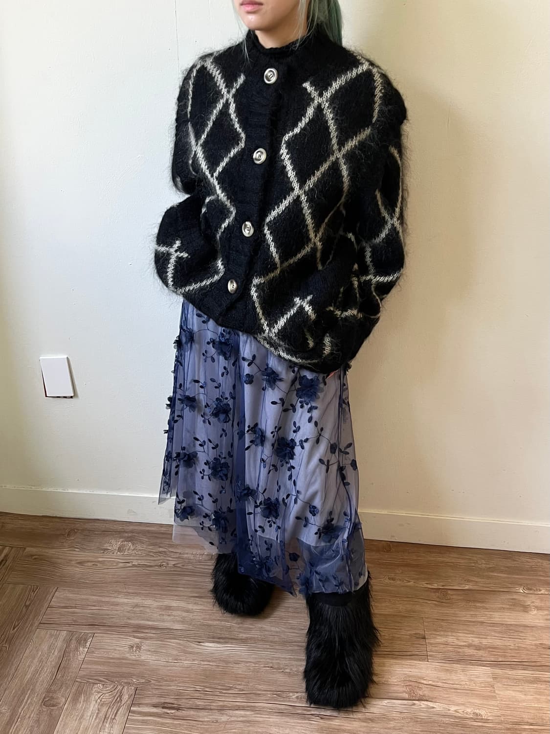 CASABIANCA 모헤어 버튼업 코트  상품이미지5