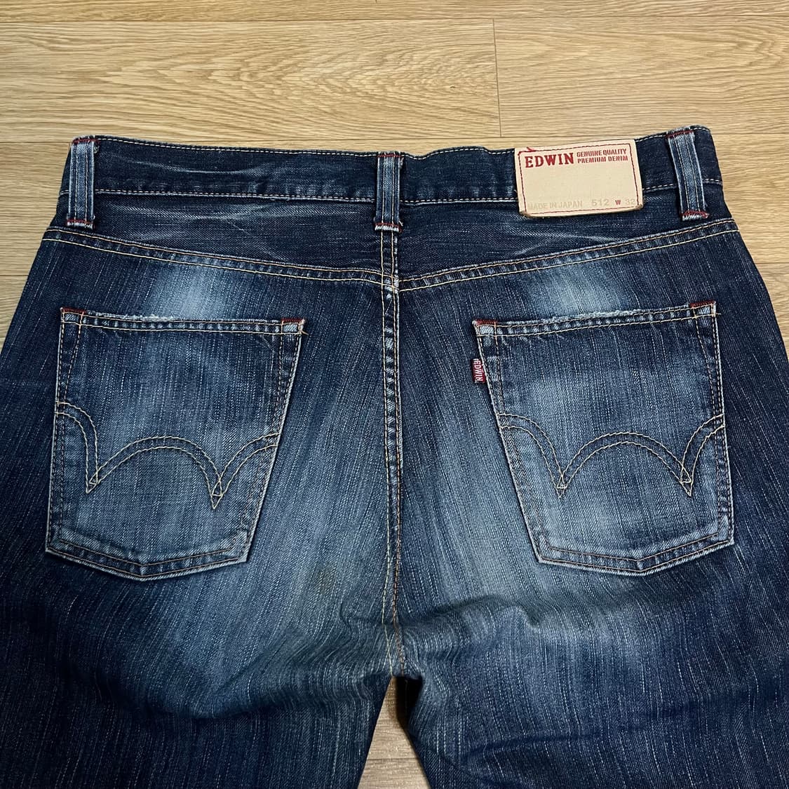 32) 에드윈 512 플레어핏 부츠컷 재팬 데님 진청 상품이미지3