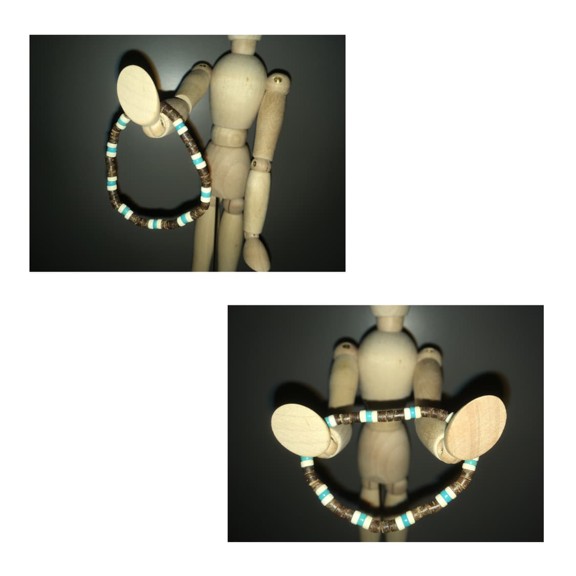 [악] 보헤미안 브라운 비즈팔찌 상품이미지3