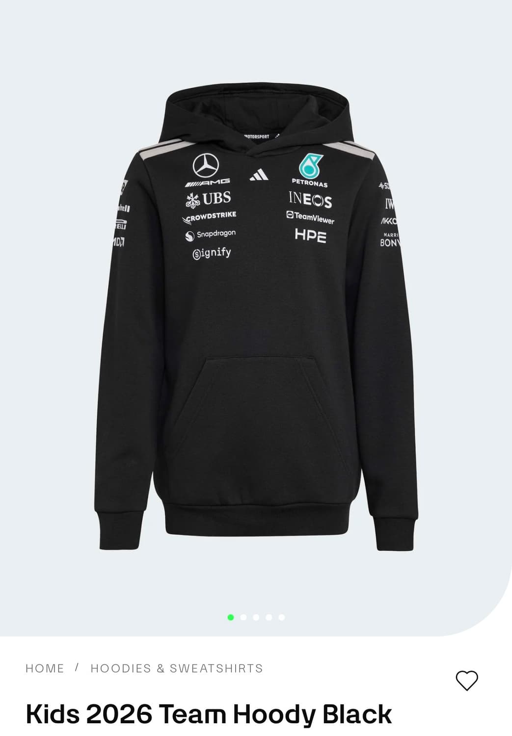 메르세데스 아디다스 f1 후드티 상품이미지1