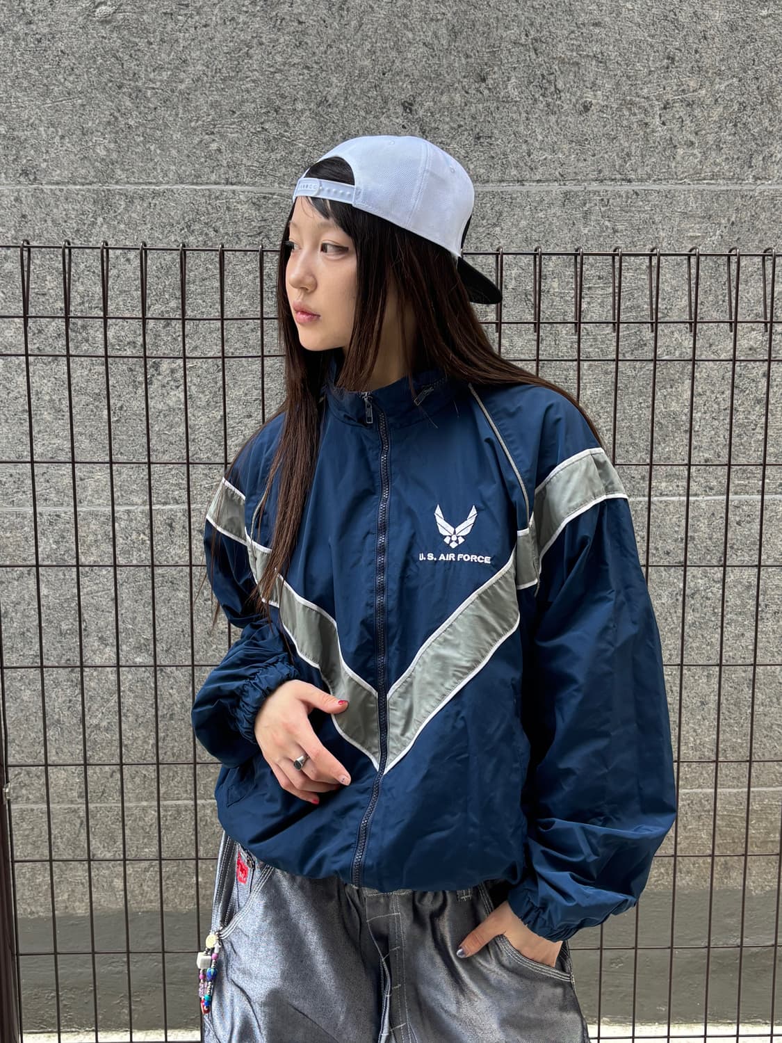 U.S. AIR FORCE네이비 바람막이 상품이미지2
