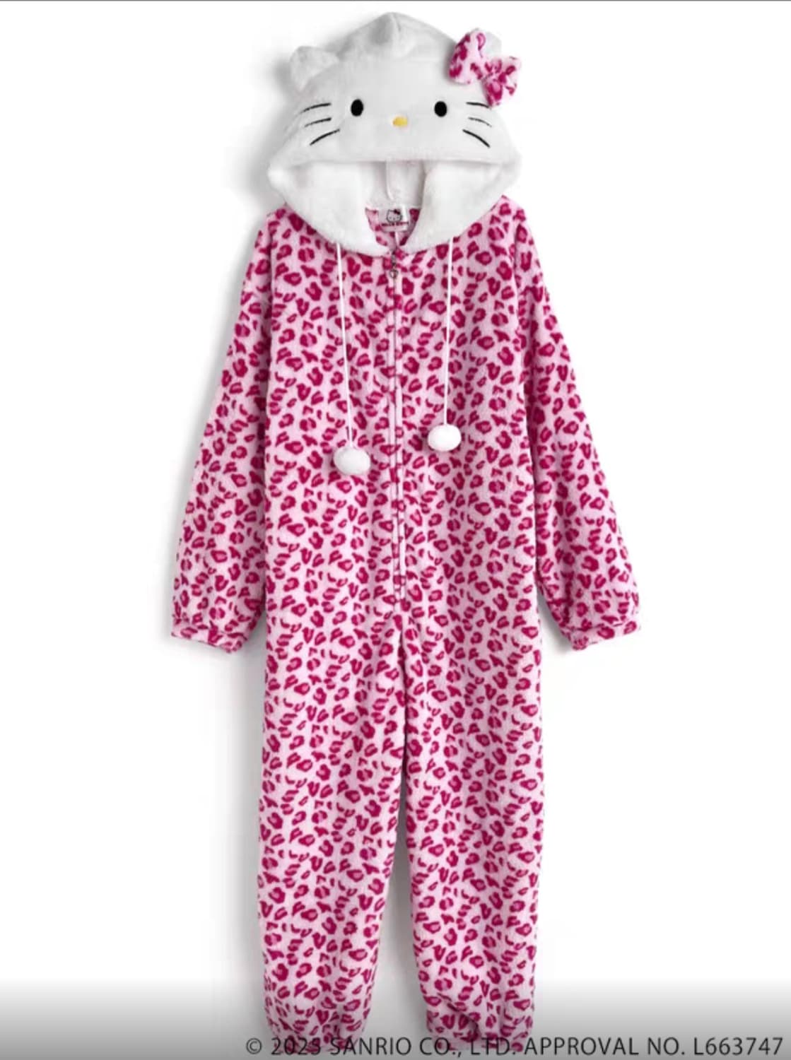 새상품) GRL 키티 콜라보 핑크 호피 헬로키티 파자마 갸루 오네갸루 상품이미지2