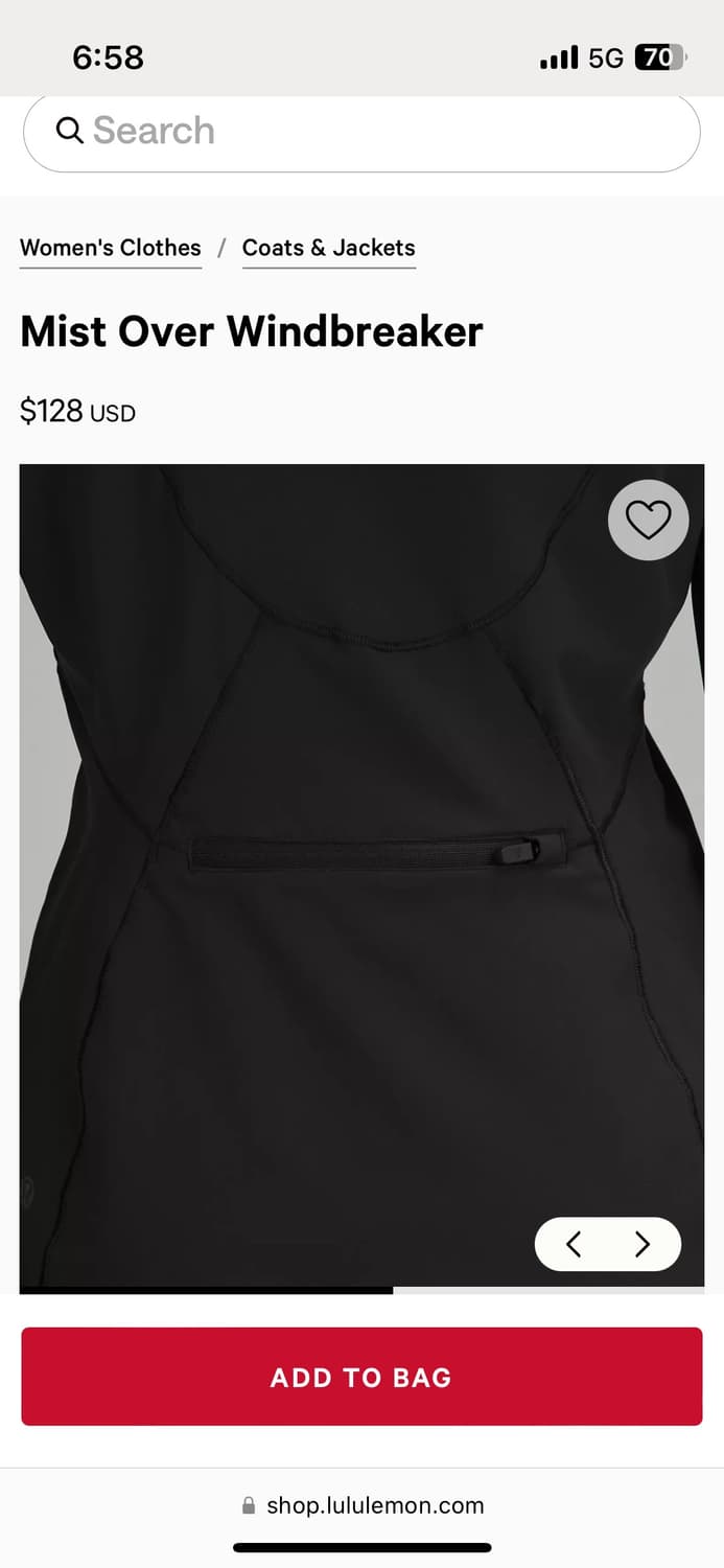 [Lululemon/룰루레몬] 미스트 오버 윈드 브레이커 *풀박 새상품 상품이미지6