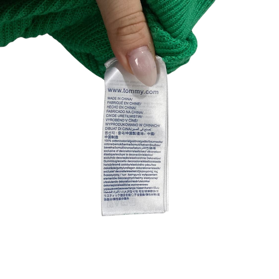 타미힐피거 그린 니트 반팔 상품이미지4