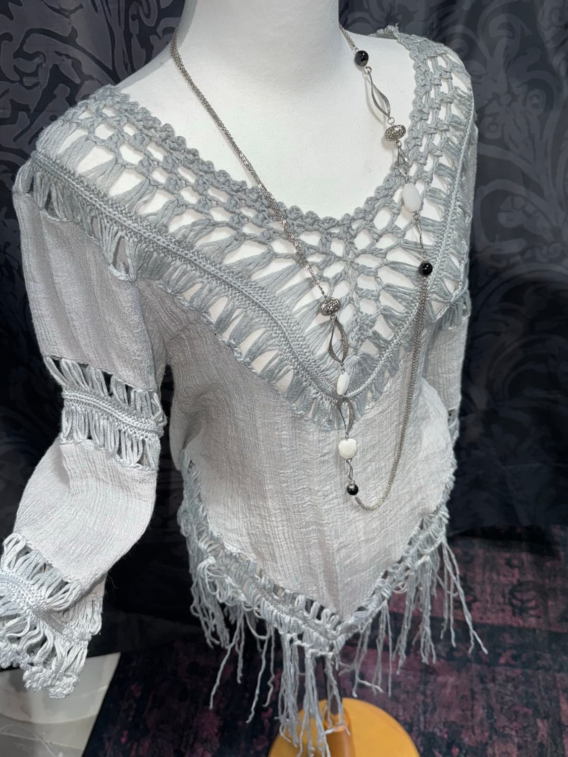 히피무드 보헤미안 프린지탑  상품이미지2