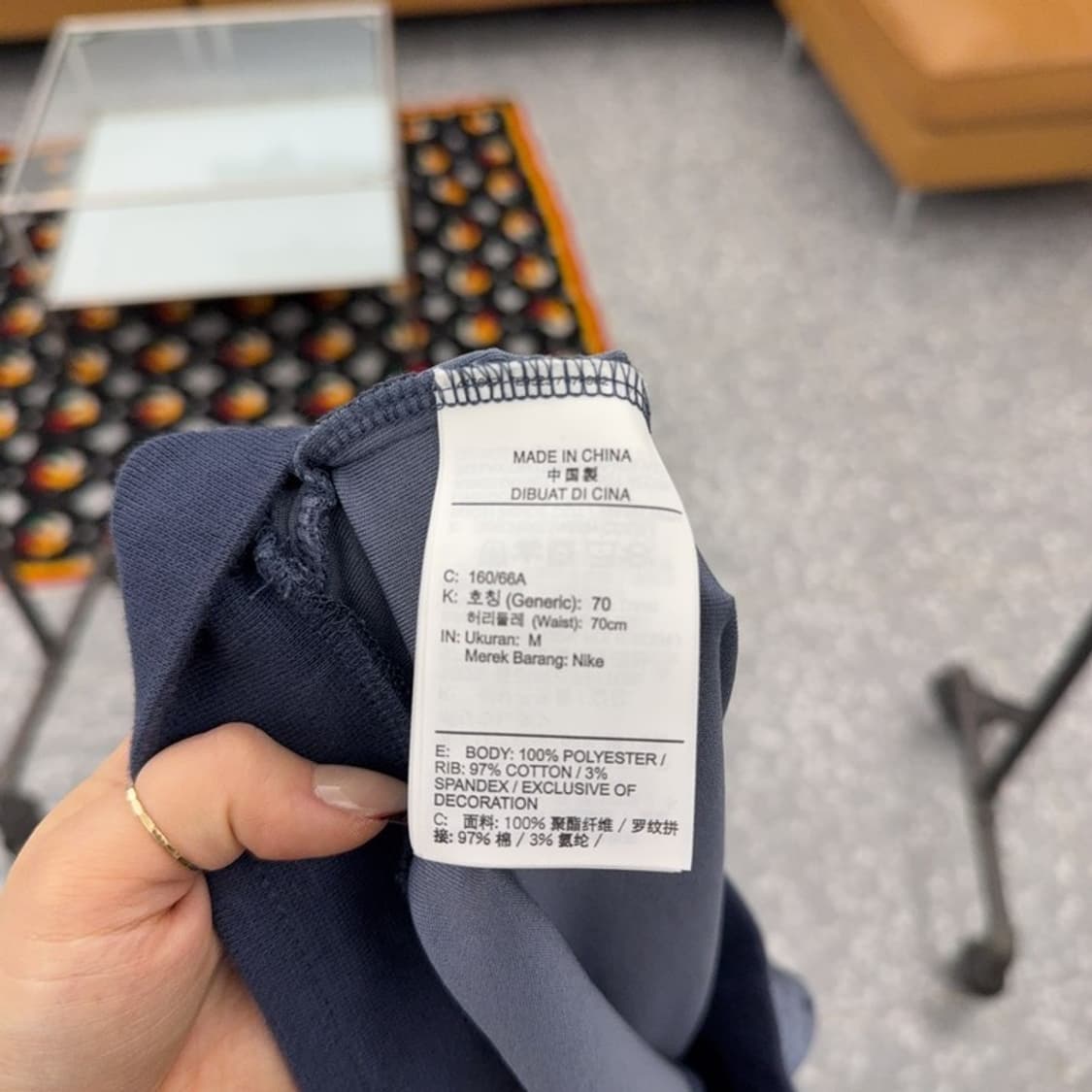 나이키 자수로고 Y2K 00's 벨벳 조거 츄리닝바지 M C08391 상품이미지6