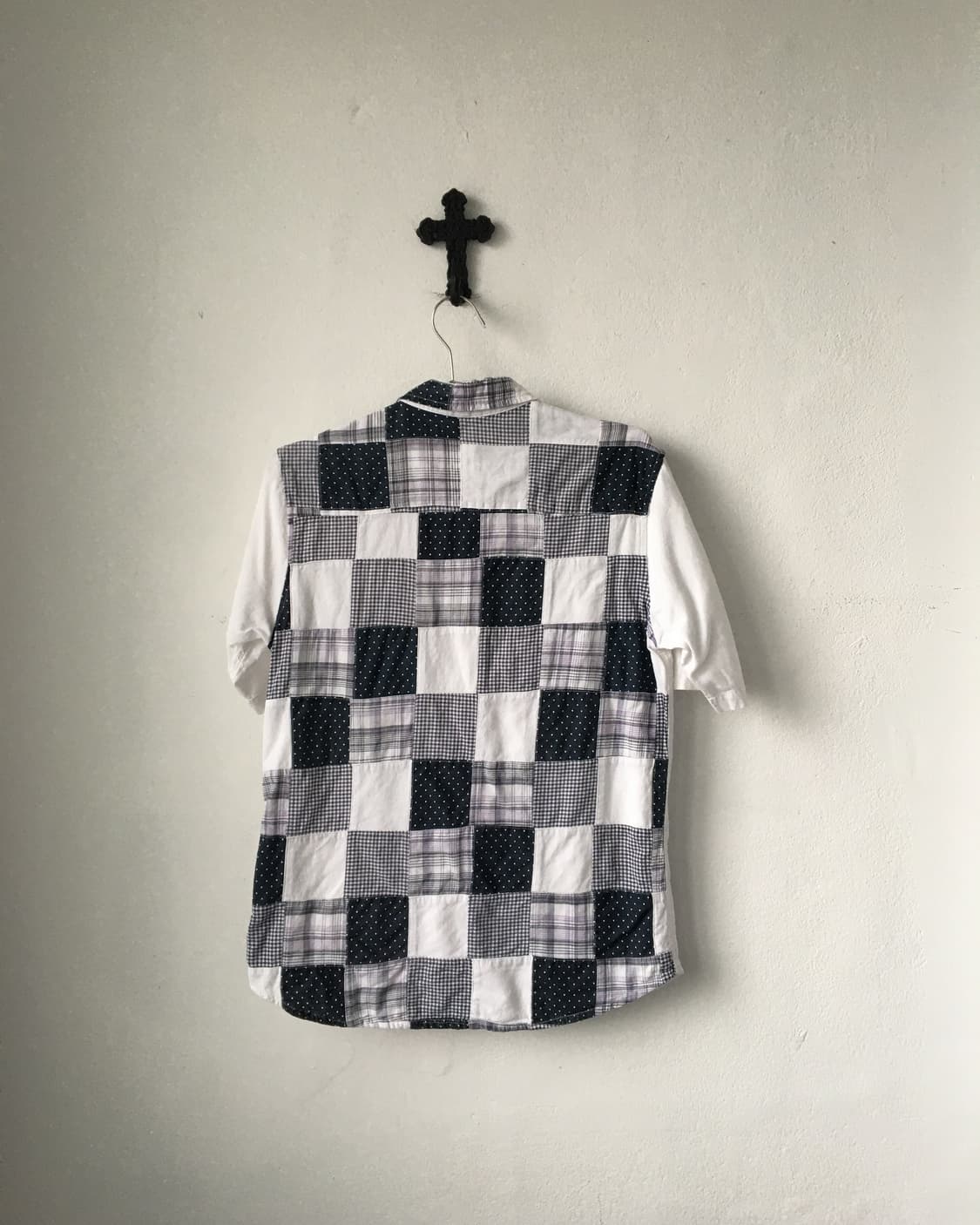 Back patch work point shirt 상품이미지1